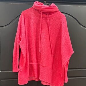 Cherish Vibrant Pink Cowl Neck Sweater